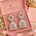 Aafreen Pearl Drop Jhumka