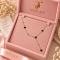 mini hear drop necklace