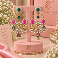 Traditional Kundan Pearl Earrings