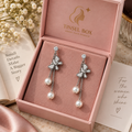 butterfly pearl dangles