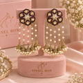 Lavender Noor Jhumkas