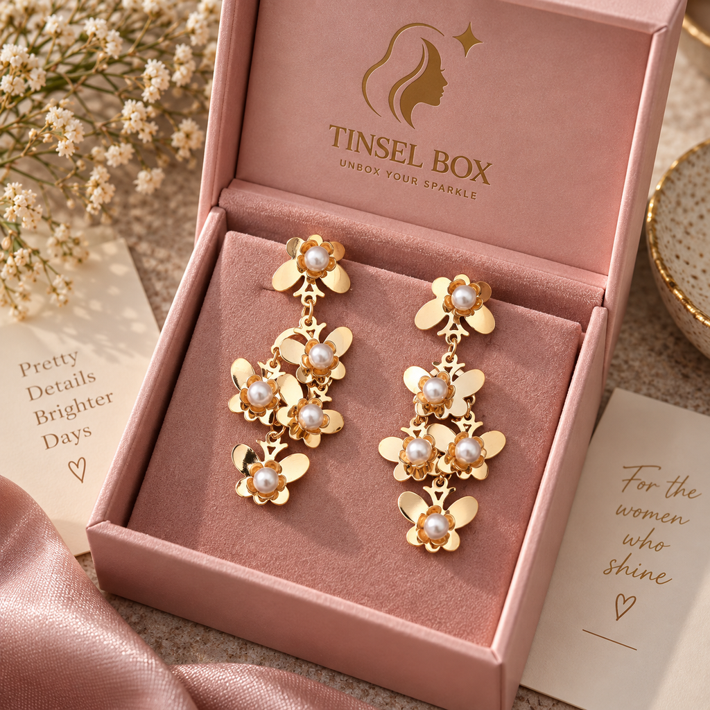 butterfly bloom earrings