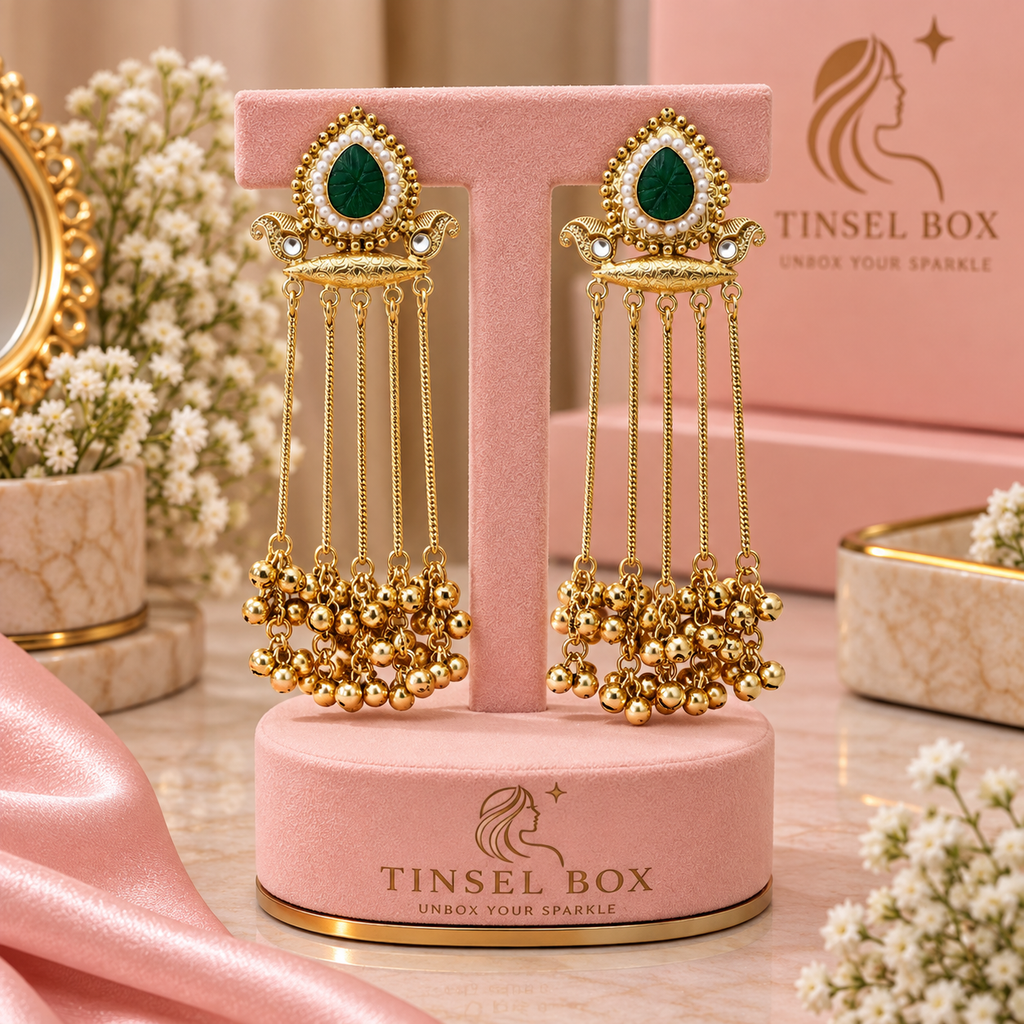 Kashmiri Zari Jhumkas