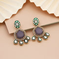 Begum Emerald Crown Drops