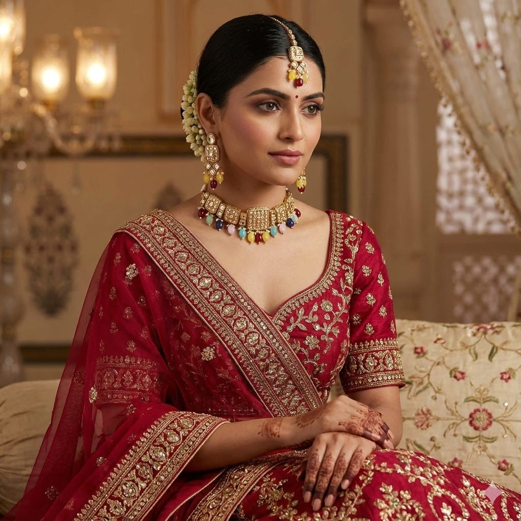 Elegant Multicolour Kundan Choker Set for Brides & Festive Looks