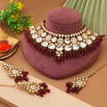 Maroon Kundan Choker Set for Bridal & Festive WeaR