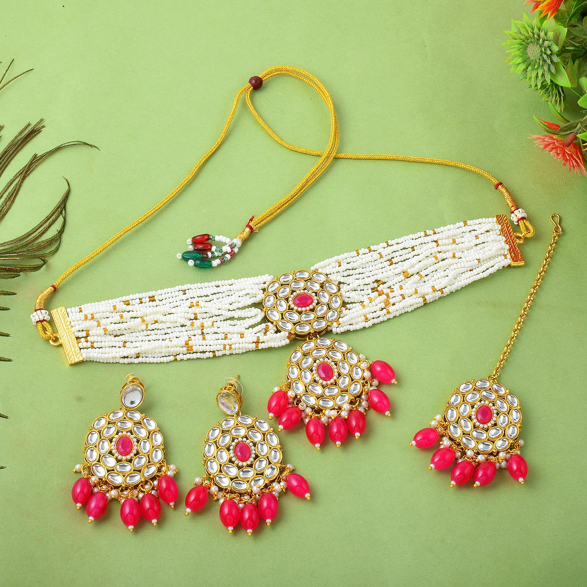 Pink Empress Pearl Choker