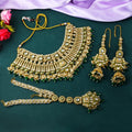 Royal Green Kundan Wedding Necklace Set