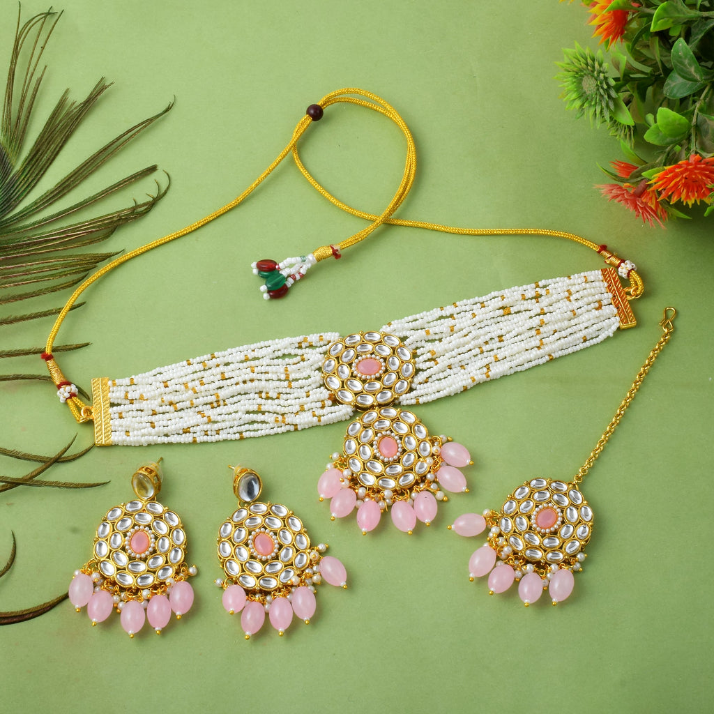 Soft Pink Aura Choker