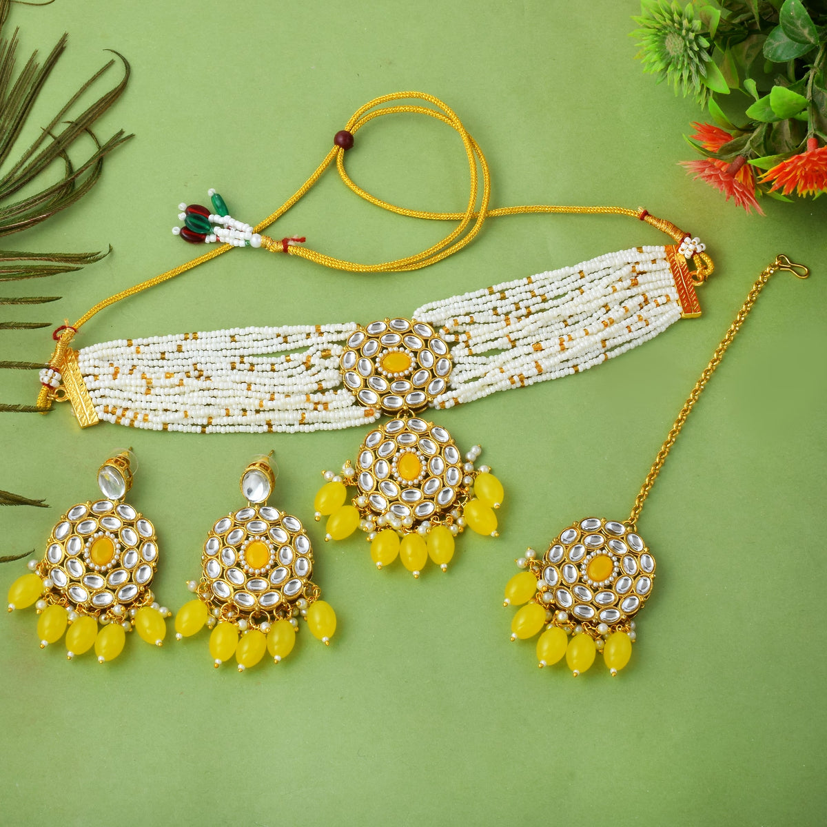 Sunlit Pearl Kundan Choker