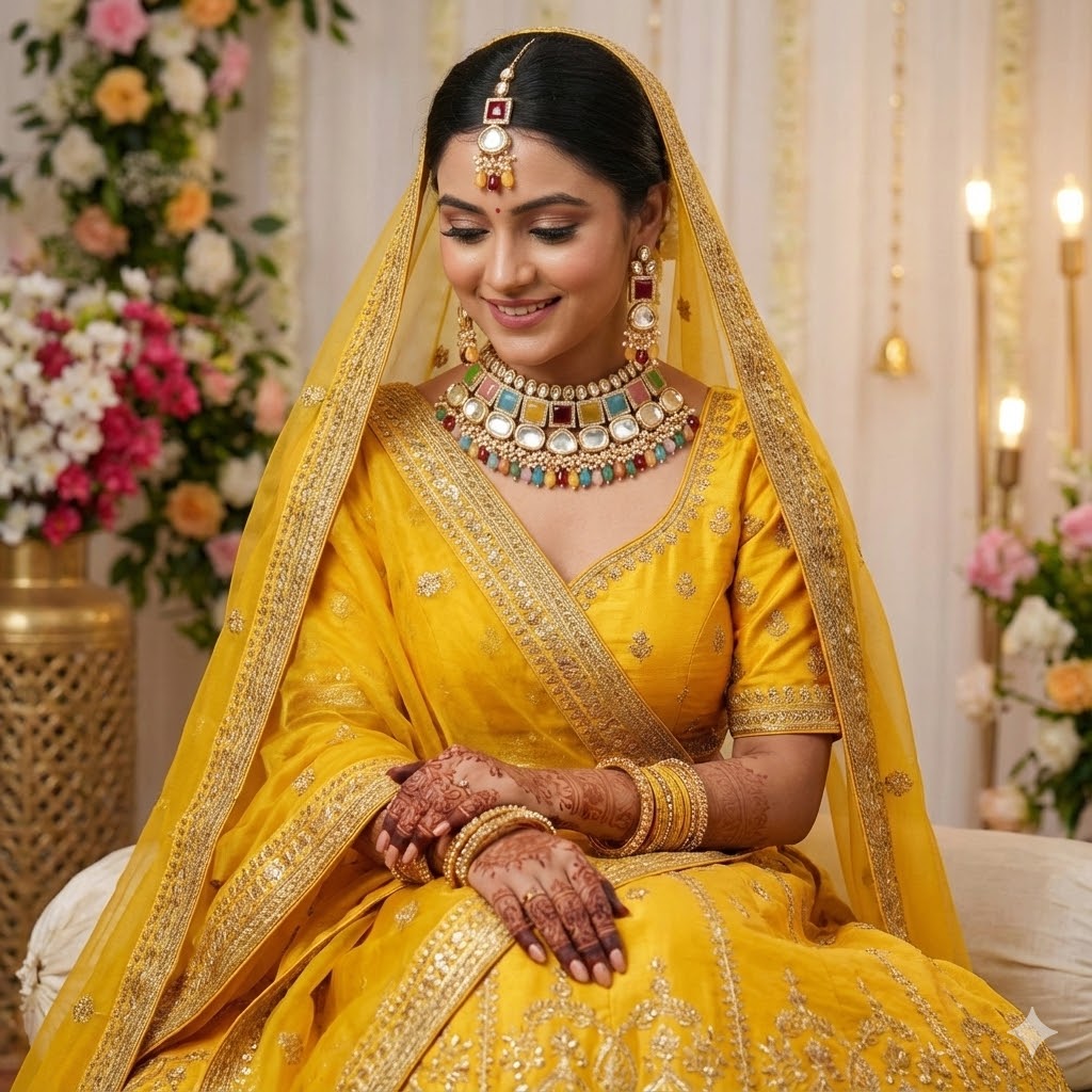 Traditional Multicolour Kundan Choker Necklace Set for Brides & Festive Occasions