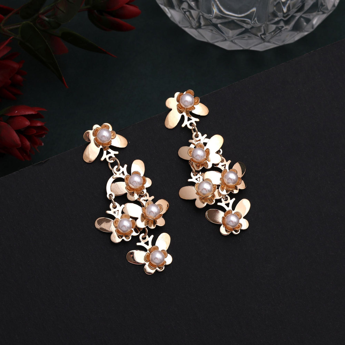 butterfly bloom earrings