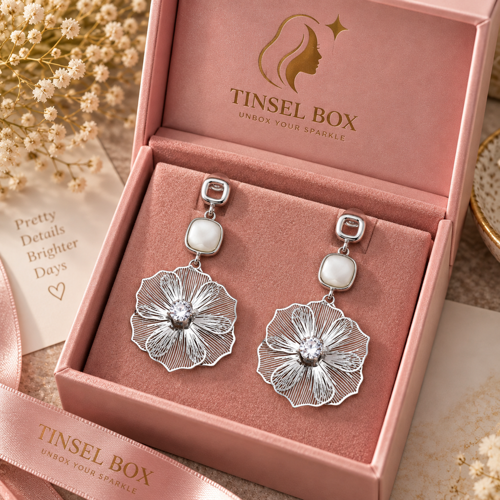 floral grace earrings