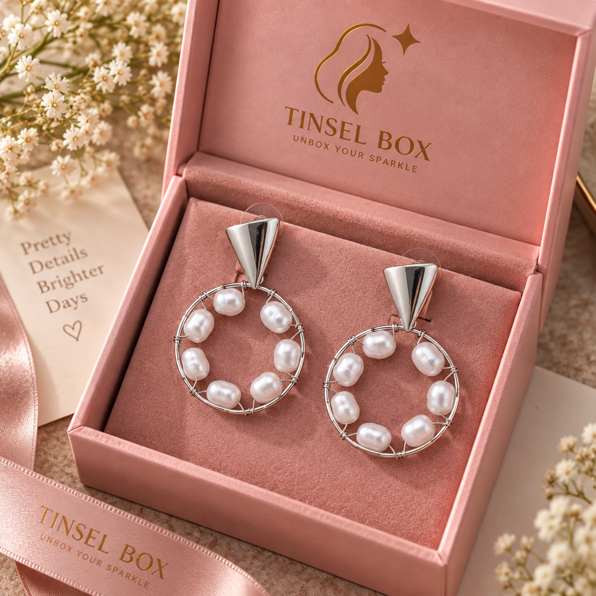 pearl orbit earrings