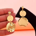 golden disc studs