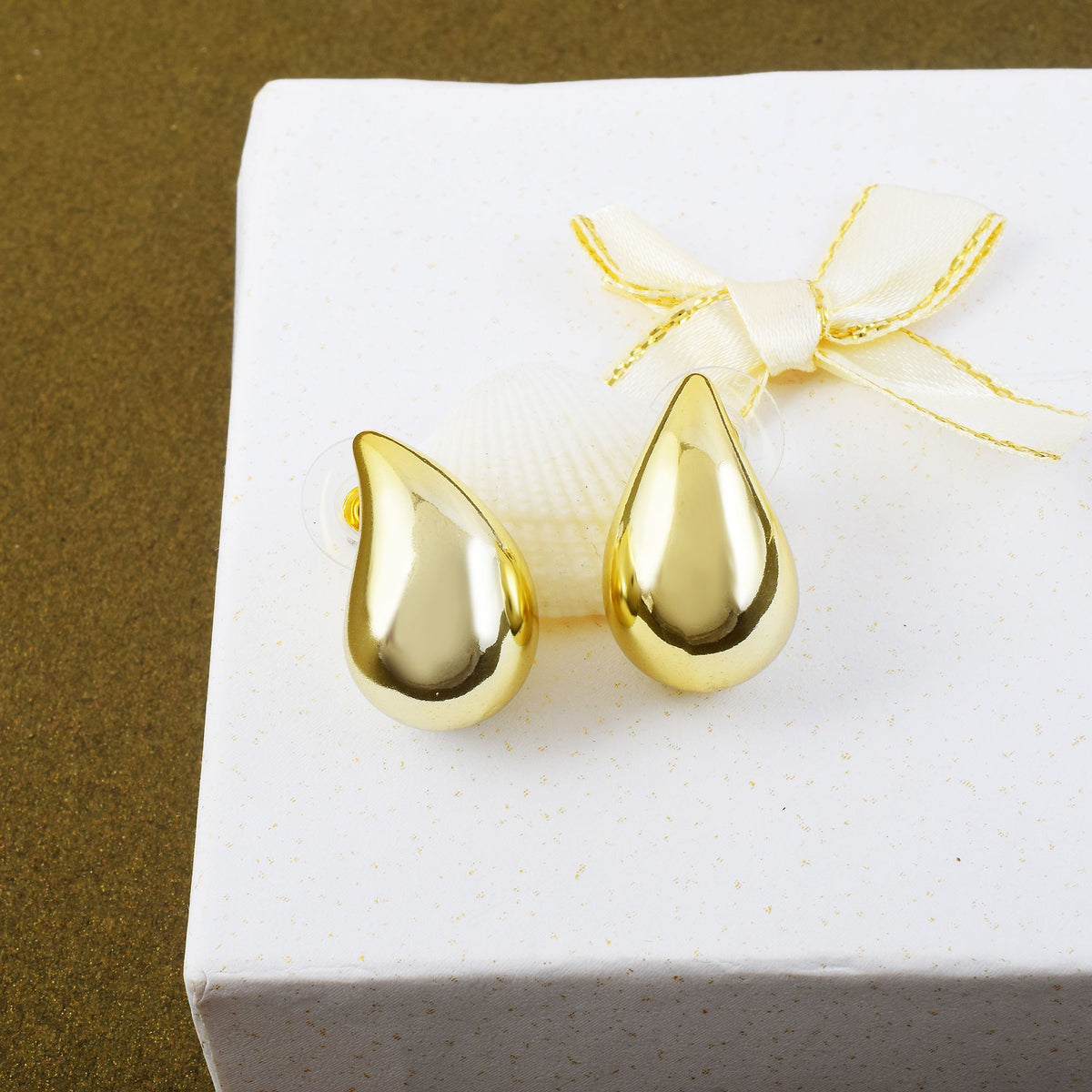 golden drop earrings
