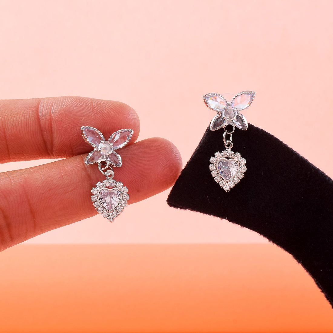 Gorgeous Silver Color Anti Tarnish Earrings Designed for Brides, Parties, and Wedding Jewelry Styling