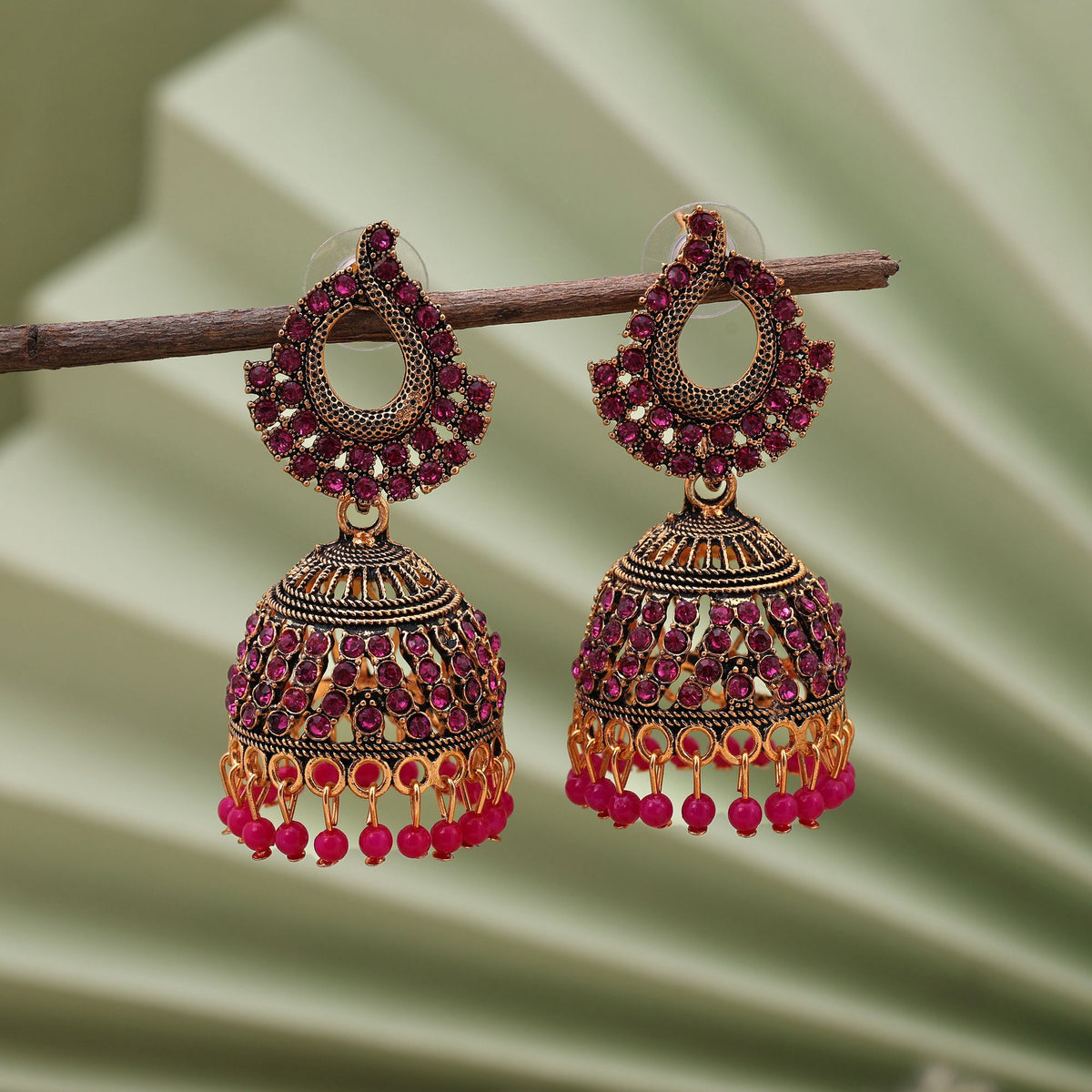 rajwada rani jhumkas