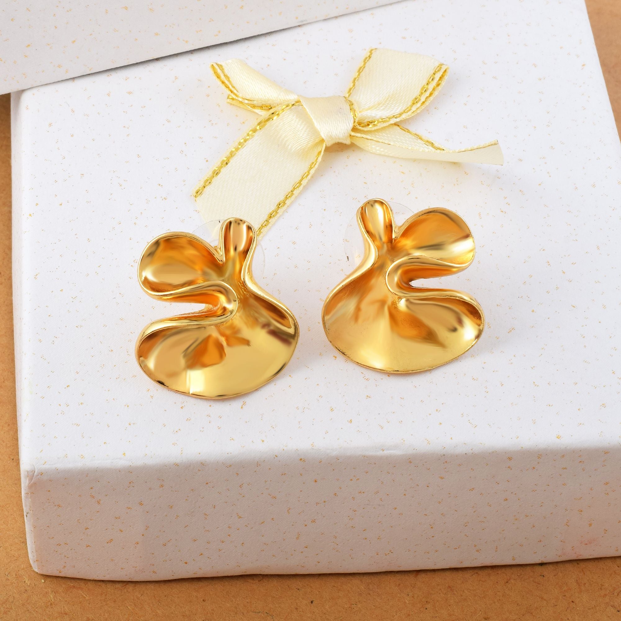 Gorgeous Gold Color Anti Tarnish Earrings Perfect for Weddings, Festive Events, and Cultural Outfits