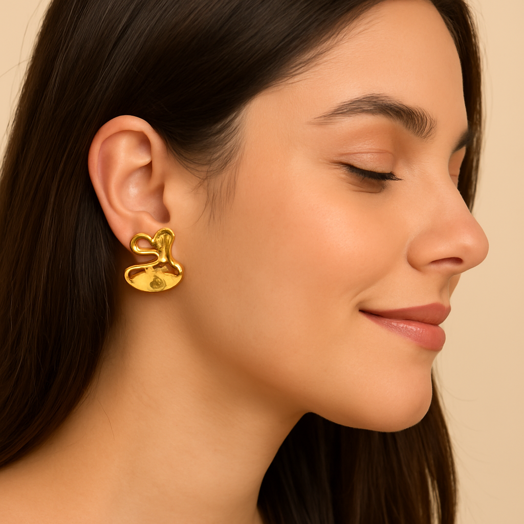 Gorgeous Gold Color Anti Tarnish Earrings Perfect for Weddings, Festive Events, and Cultural Outfits