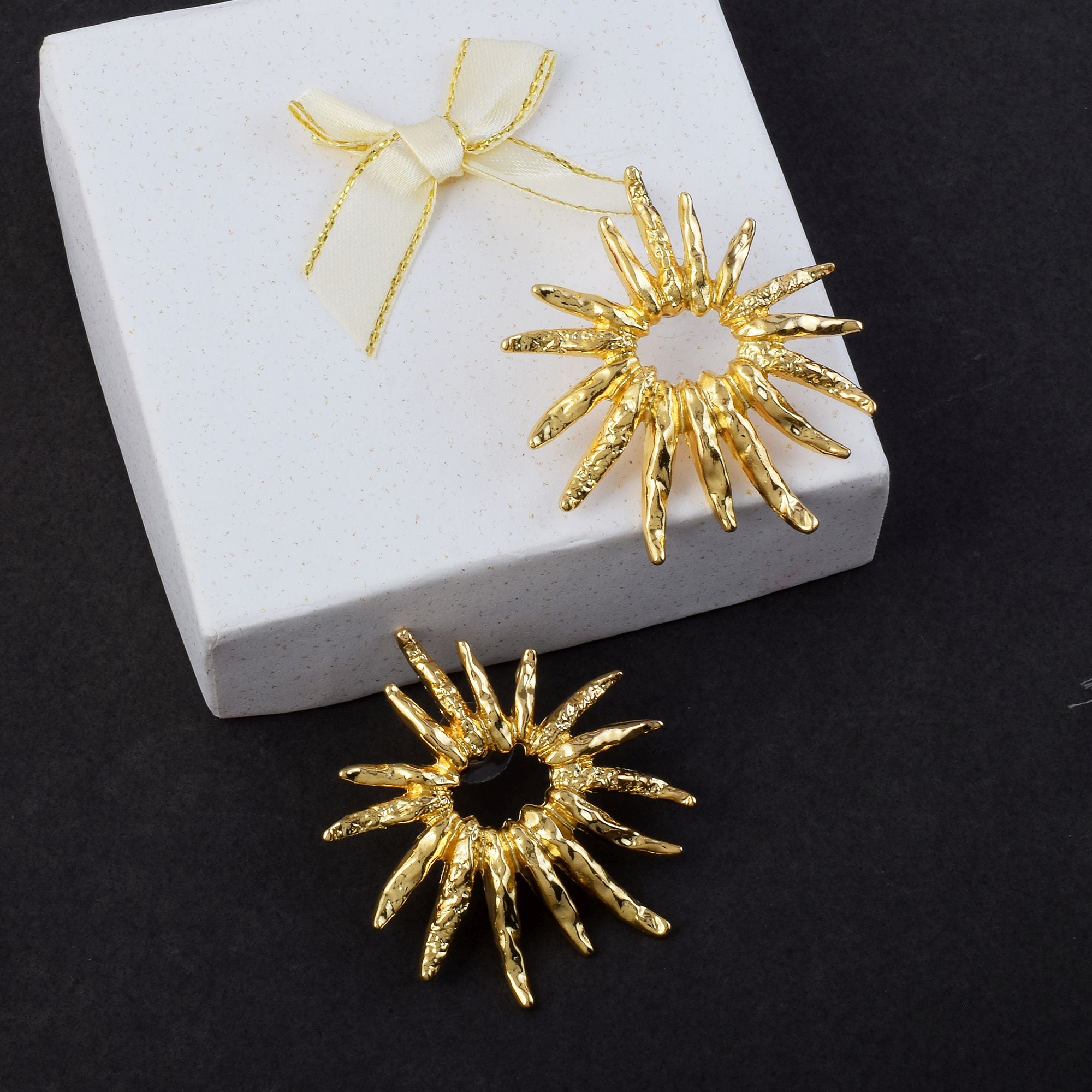 Exclusive Gold Color Anti Tarnish Earrings Designed for Womenâ€™s Party, Bridal, and Festival Jewelry